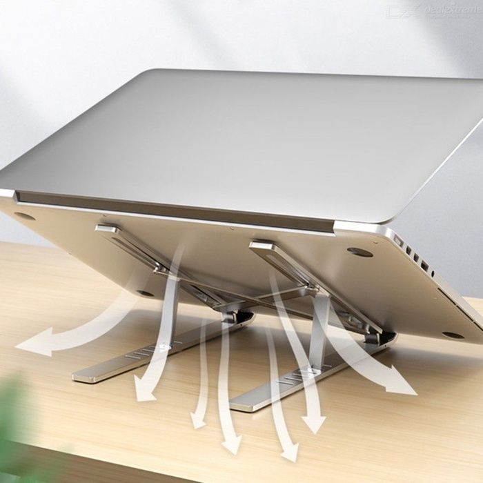 Ергономична стойка за лаптоп, сгъваема подложка/Регулируема/алуминий