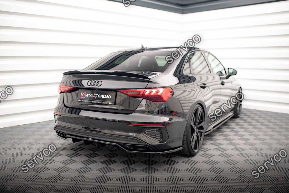 Eleron spoiler cap Audi A3 / A3 S-Line Sedan 8Y 2020- v6 - Maxton