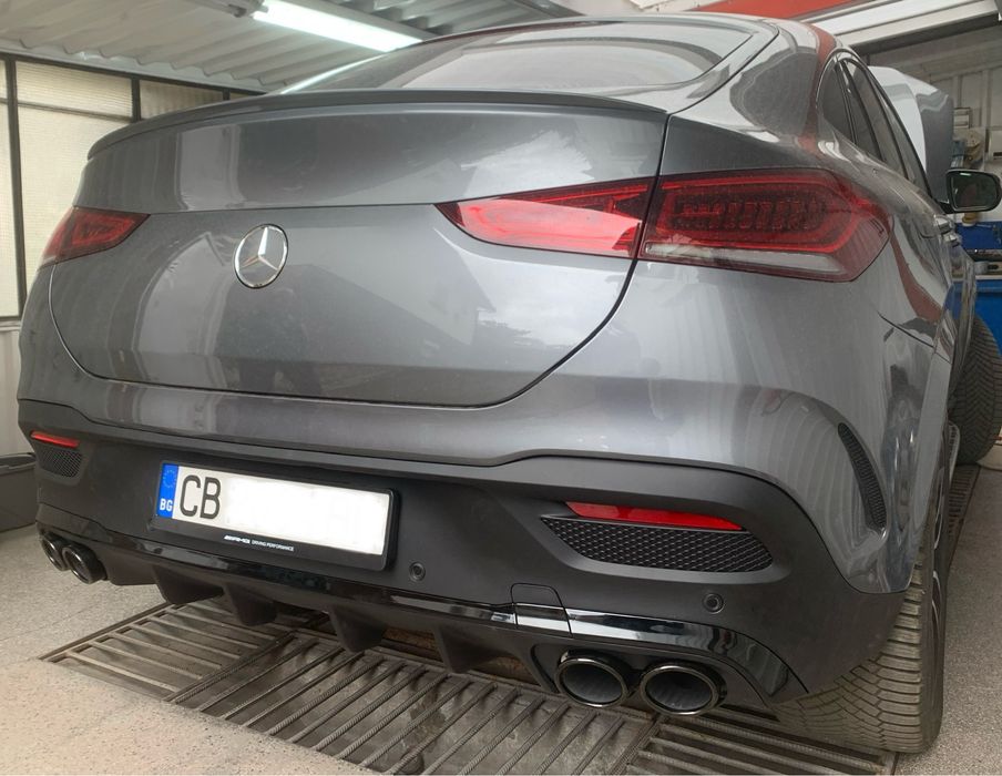 Дифузьор с накрайници 63 AMG GLE 53 C167 W167 АМГ пакет спойлер BRABUS
