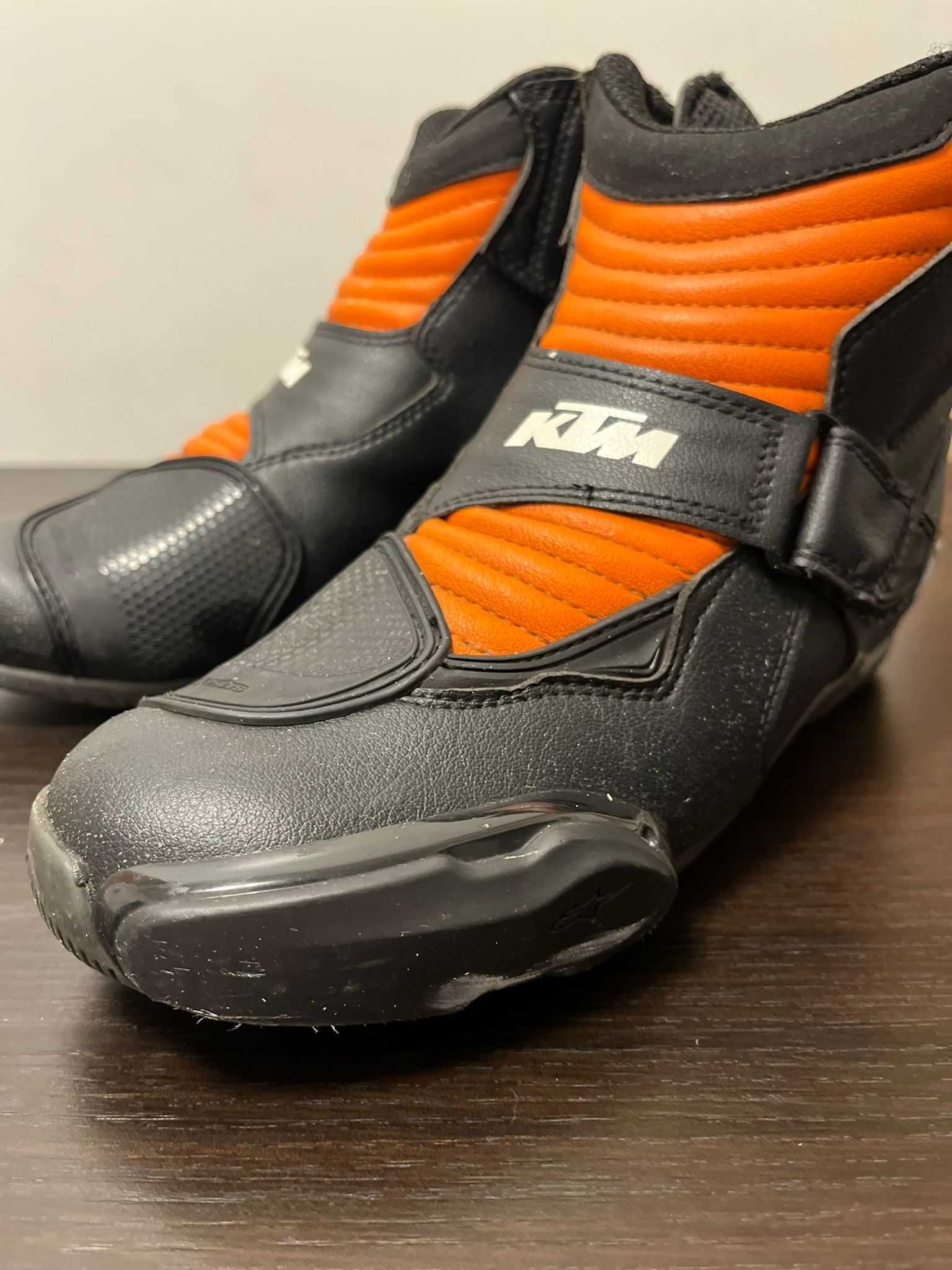 Cizme moto KTM by ALPINESTARS SMR-1 R Negru/Portocaliu - Marimea 40