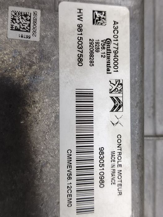 Calculator motor ecu 1.2 benzina 9815037580 9830510980 Opel Corsa F [