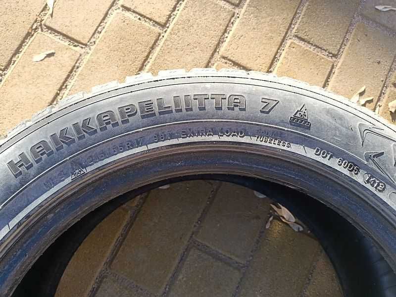 ОДНА шина 215/55 R17 - "Nokian Hakkapeliitta 7" (Россия), зимняя.