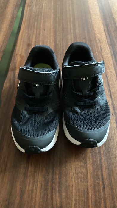 Nike - Обувки за бягане Star Runner 3 с велкро, Черен/Бял, 29.5 EU