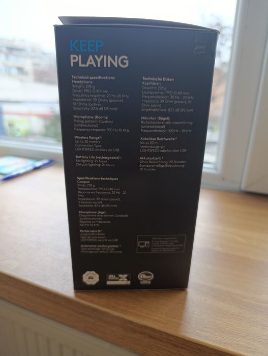 Casti gaming wireless Logitech G733, ultrausoare, Lightsync RGB (NOU)