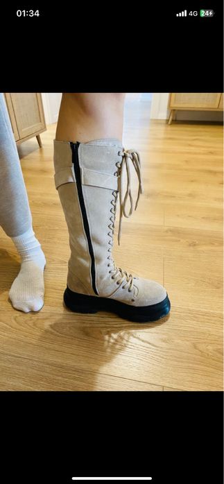 Cizme Noi Crem 38 Luca di Gioia