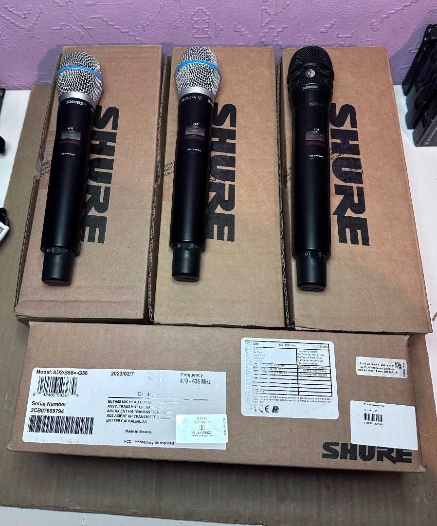 Оригинален микрофон Shure AD2/B58 Beta 58A - внос USA (Made in Mexico)