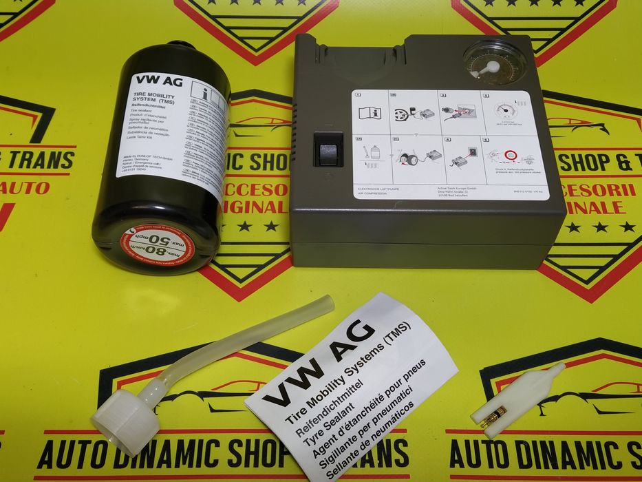 Compresor auto umflat roti kit pana original Vw Seat Skoda Audi 180w