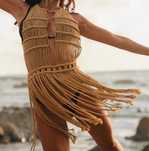 Macrame rochie noua bej boho