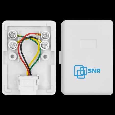 Розетка накладная 1хRJ-11