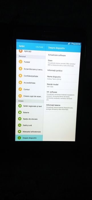 Tabletă Samsung Galaxy Tab A6 SM-T285 + husă