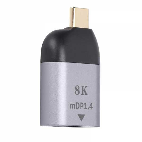 Adaptor convertor USB-C Type-C tata la Mini DP mama, Ultra HD 8K