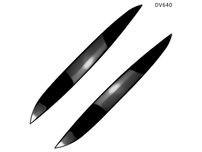 Pleoape faruri negre pentru Volkswagen GOLF 4 1997-2005