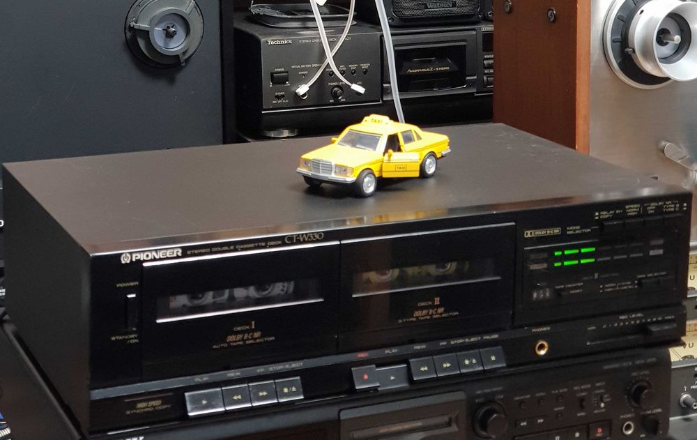 Casetofon Deck Stereo Vintage PIONEER CT W330 BLACK (Made in Japan)