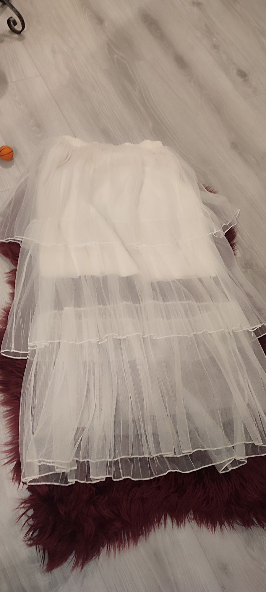Fuste satin, maxi,  imprimate, croiala lejera