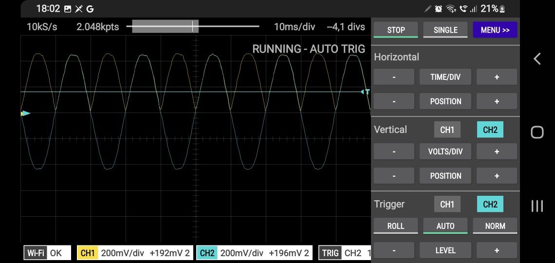 Modul digital oscilloscop