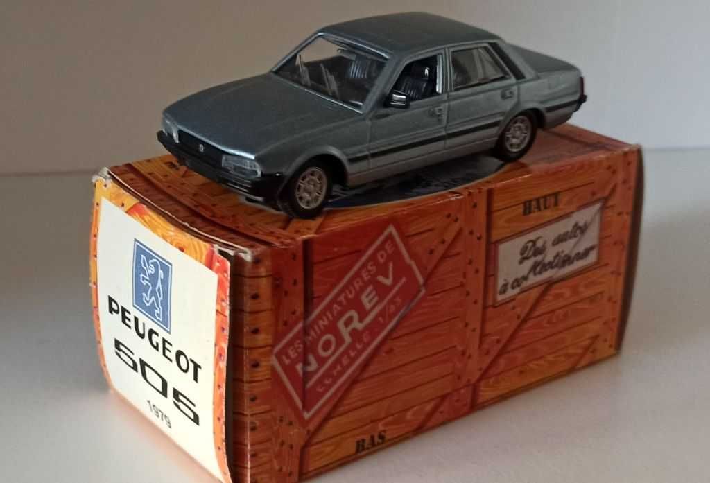 Macheta Peugeot 505 1979 gri - Norev/Hachette 1/43