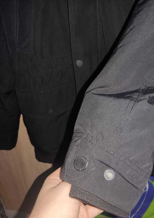 Geaca barbati H&M Padded Parka cu gluga si blana marimea M