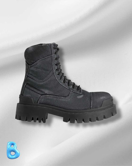 Balenciaga Combat Strike Boots Black