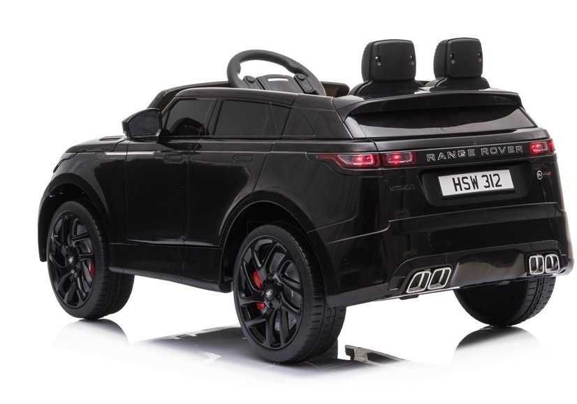 Mașinuță electrică Range Rover copii, 12V, 2x45W, piele eco, negru