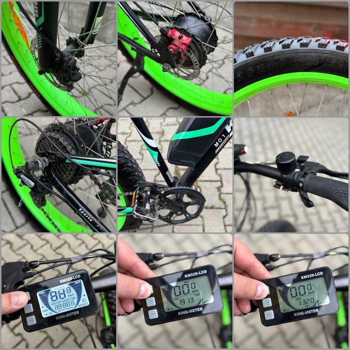 Bicicletă electrică MO1 Kayoba E-FAT – 26x4.0 – Asistare la pedalare