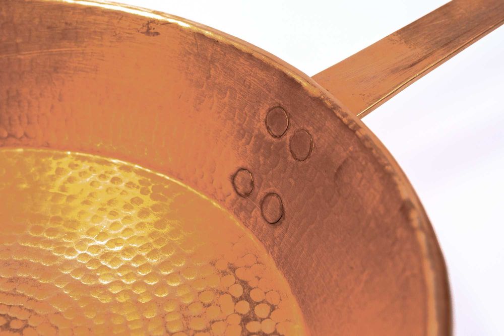 Tigaie din cupru, 30 cm