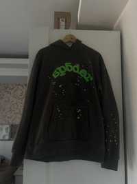 Sp5der Hoodie green print