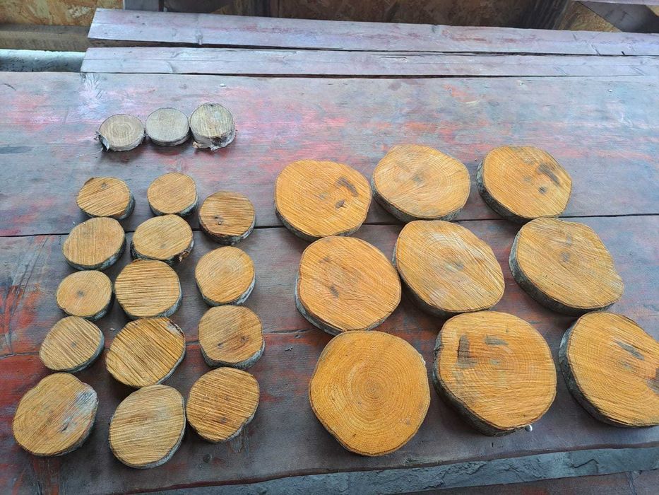 Rondele lemn, diverse mărimi / diverse specii / handmade / Natural