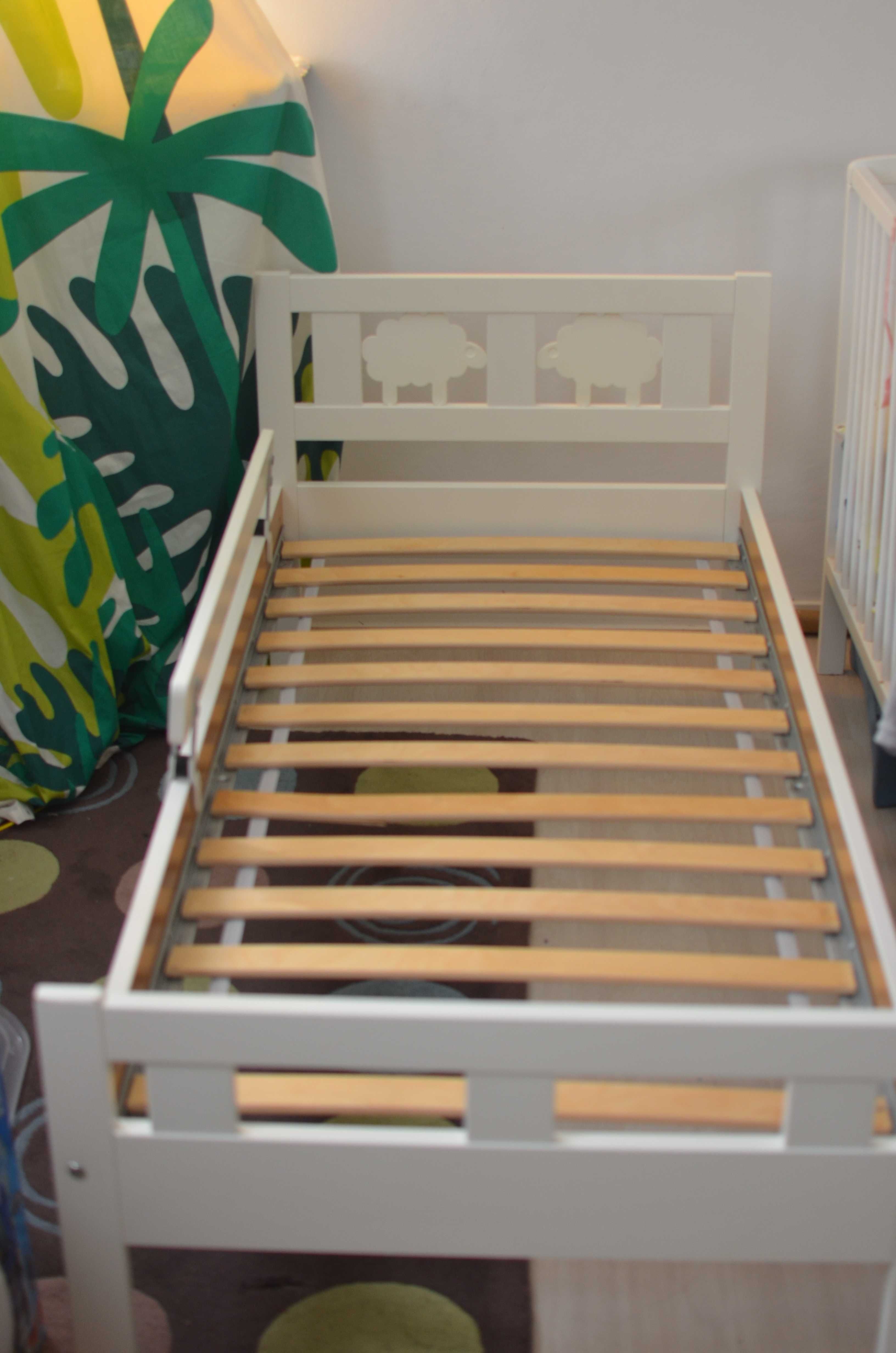 Спешно! Детско легло с подматрачна рамка, матрак, преграда и навес