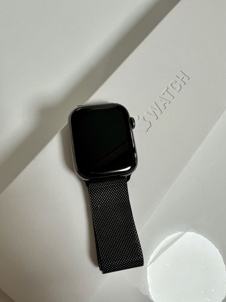 Vand iwatch seria 7 graphite stainless steel