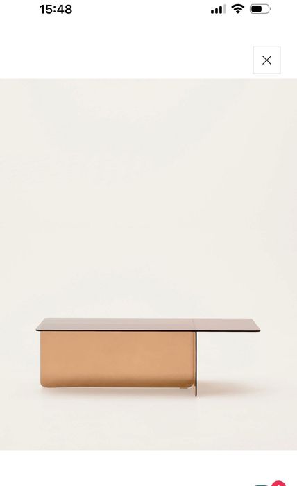 Стъклена холна маса “Zaren” от Kave Home