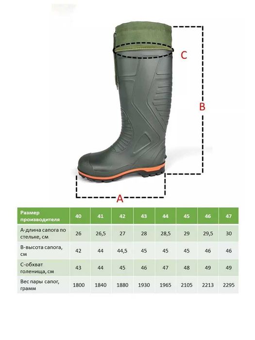Резиновые сапоги "Инспектор" из ПВХ, Цена - 420.000 сум