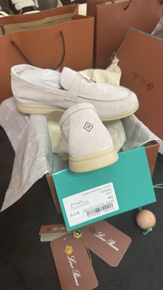 Mocasini LP Summer Walk - size 40/piele naturala fina/Dior,Chanel