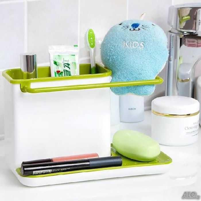 Органайзер за чиста мивка - подложка гъбичка за веро, сапун, сушилник