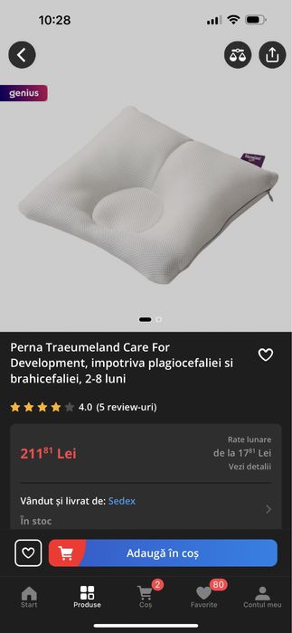 Perna corectare forma capului