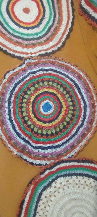 Set 8 covorașe crosetate manual