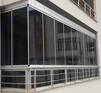 Остъкляване на балкони и тераси със сгъваема система от стъкло