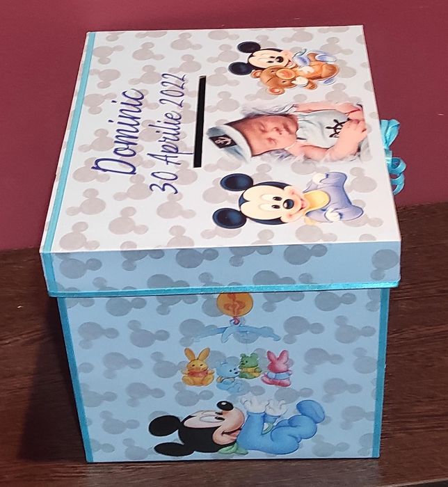 Cutie dar botez - Mickey