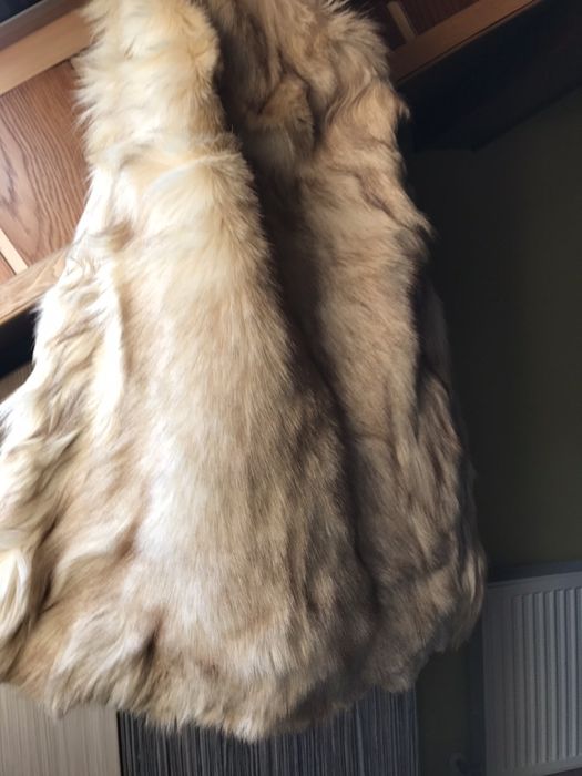 Ocazie!Vesta blana vulpe naturala marimeaS/M model deosebit calduroasa