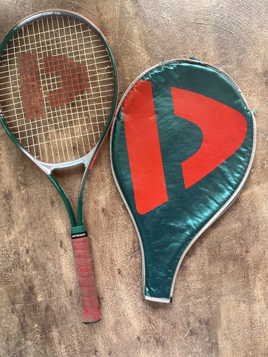 Paleta tenis de camp rara donnay victory comp 110 oversize + mingii