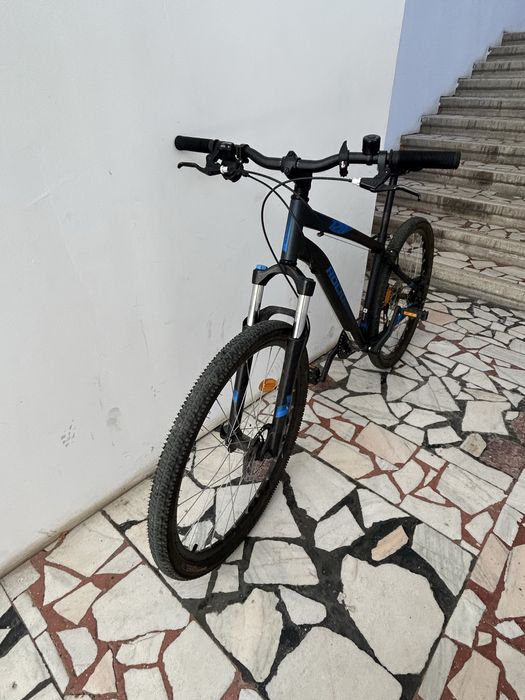 Bicicleta mtb deplasari st 120 negru-albastru27,5"