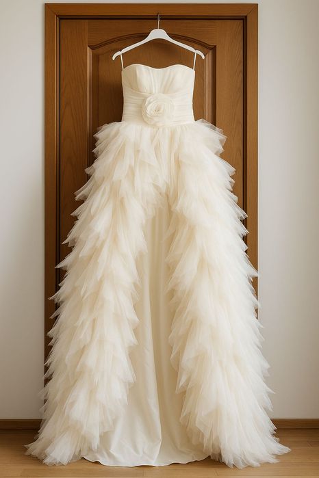 Vând rochie de mireasă + bolero poze reale