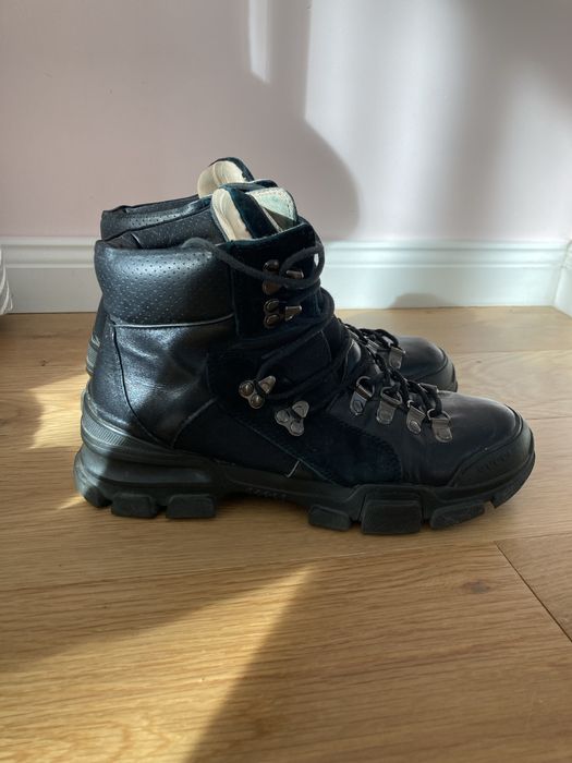 Gucci Боти кубинки естествена кожа