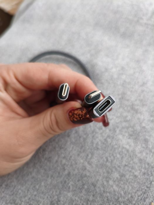Cablu USB-C la Lightning 0.3M cu adaptor USB-A