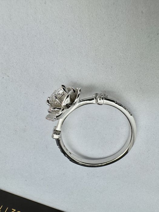 Сребърен пръстен с мойсанит (Диамант) 0.5 карата