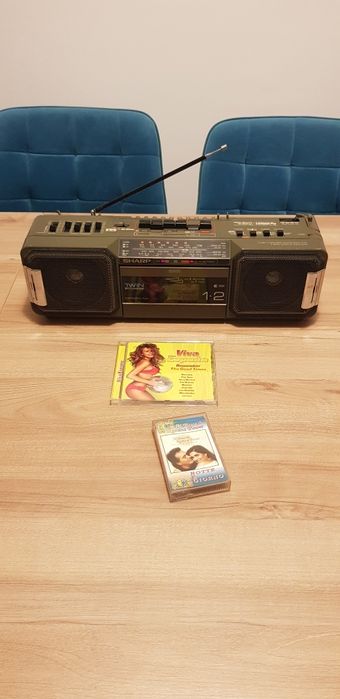 Radio casetofon Sharp WQ-T282H(GR) dublucasetofon Twin Mechanism