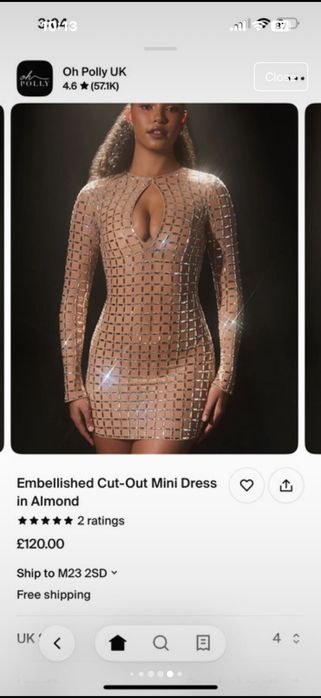 Oh polly рокля с камъни