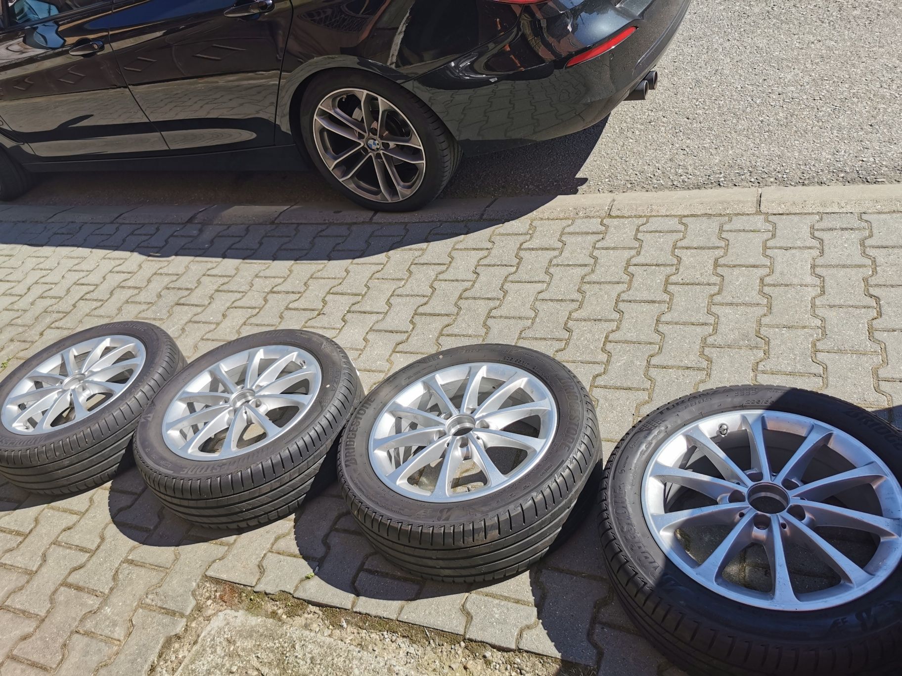 Jante originale Mercedes A klass, cu anvelope vara și senzori presiune