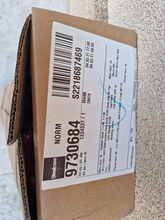 Vand birou Kalidro 80x90x72 - nedesfacut, in cutie