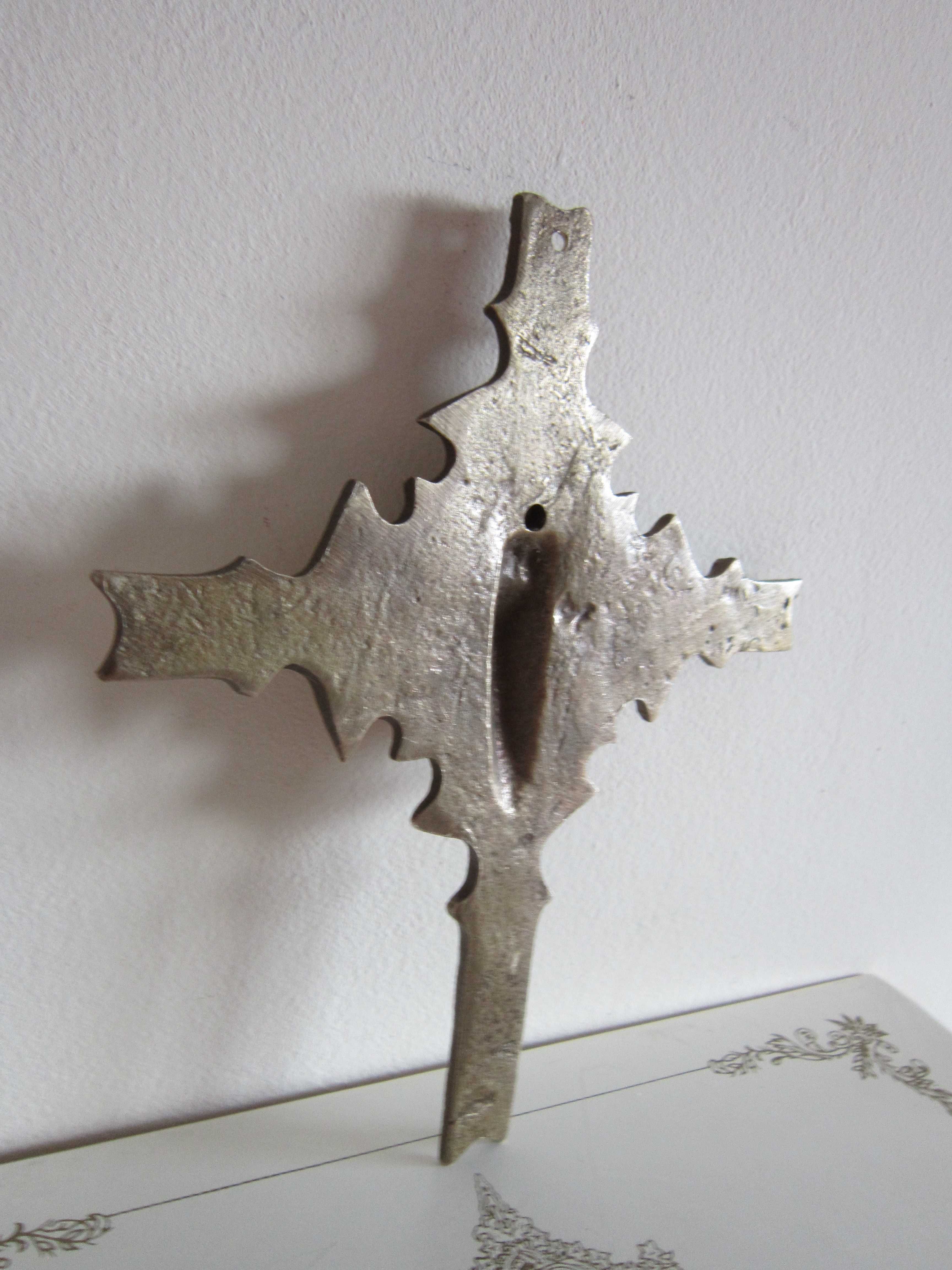 rar Cruce Crucifix Mid-Century Modern Brutalist bronz Germania'60