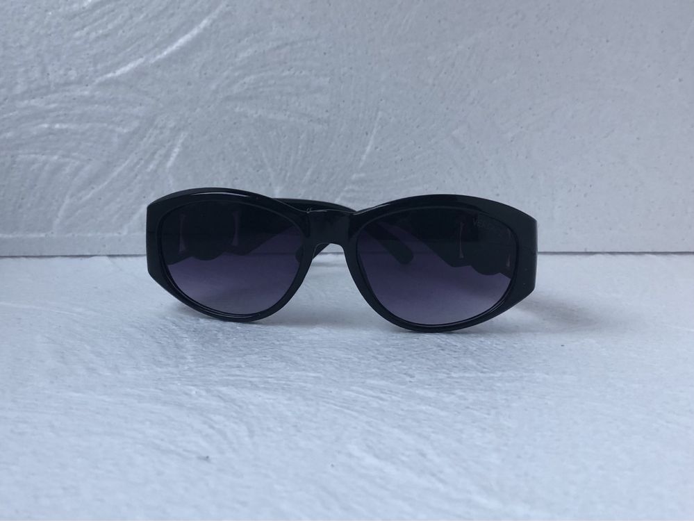 Versace Дамски слънчеви очила котка черни елипса VE 9918